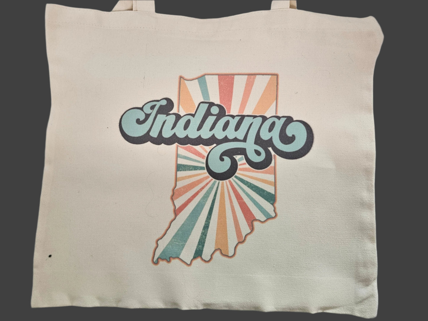 Canvas Tote - "Retro" Indiana
