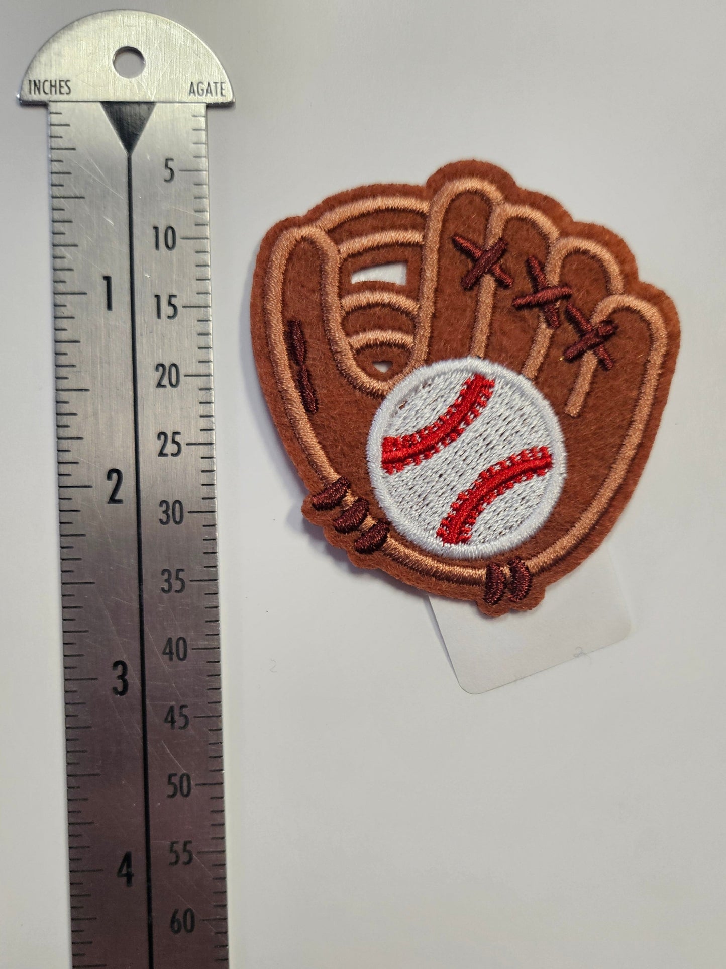 Iron On Patch - Baseball in Glove