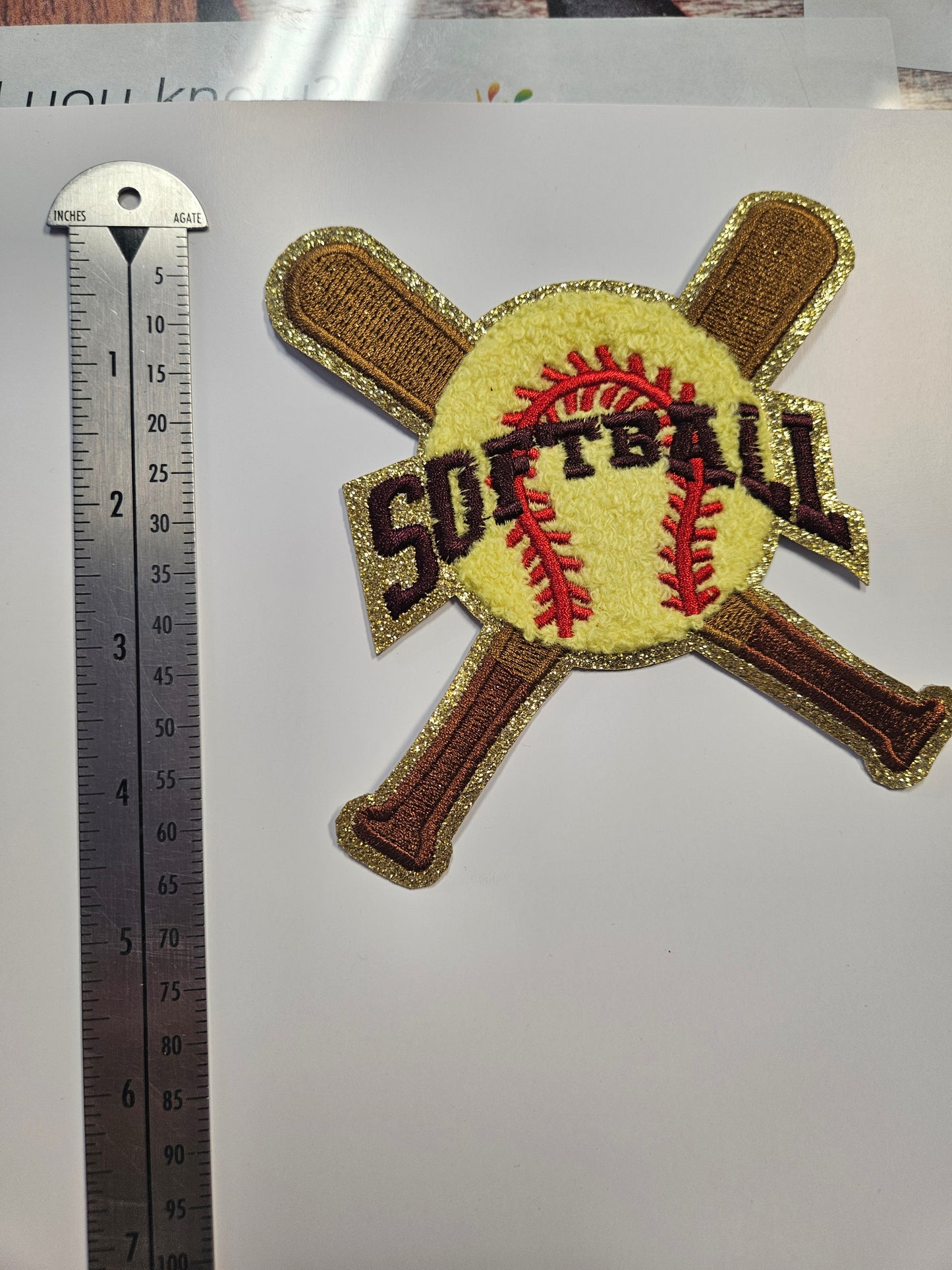 Iron On Patch - Softball