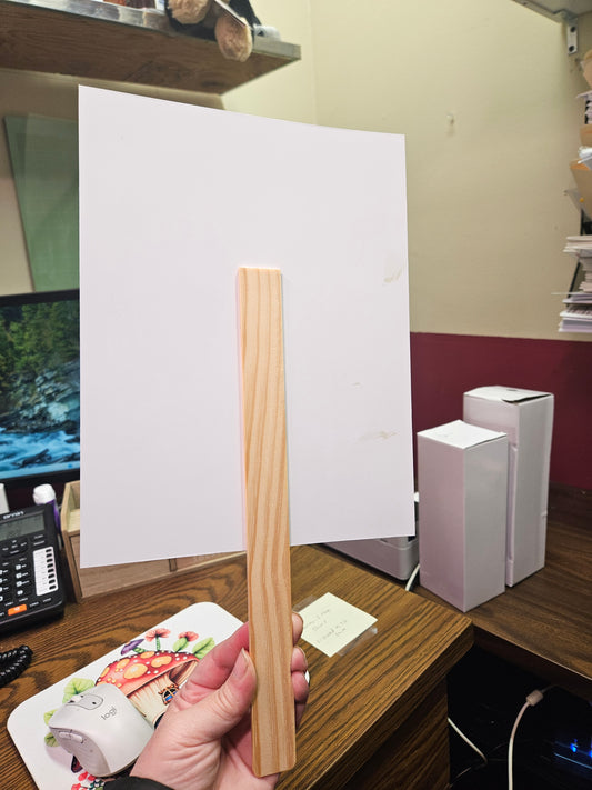 Face Fan (square shaped) - One Sided