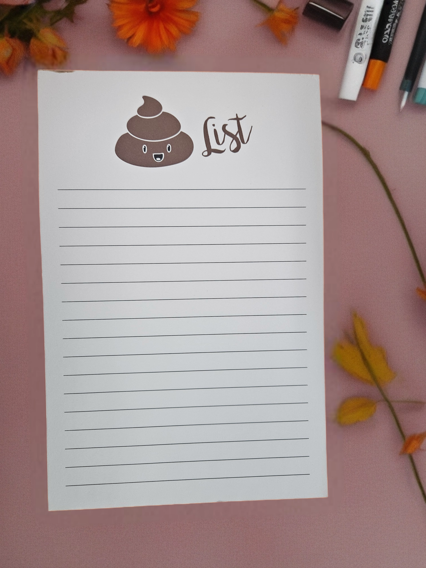 Note Pad - Poop List