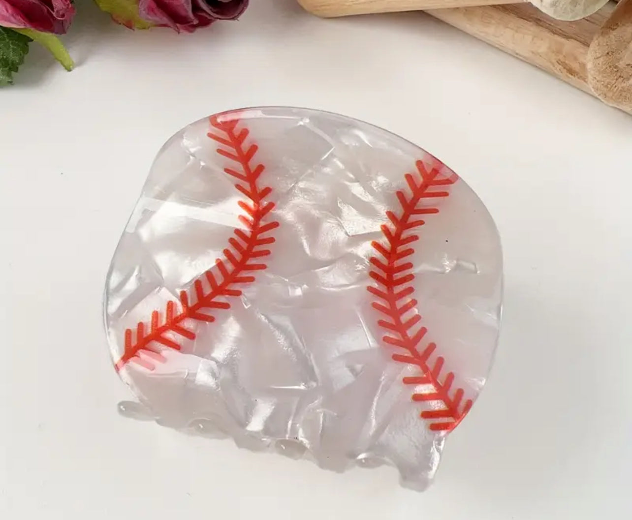 Baseball Hair Clip