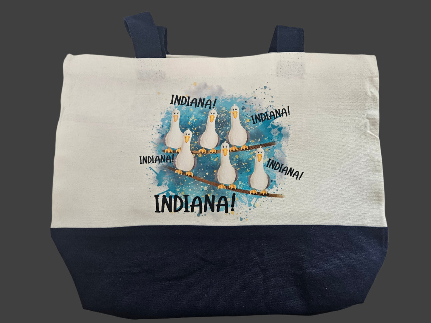 Canvas Tote - Indiana "Mine Birds"