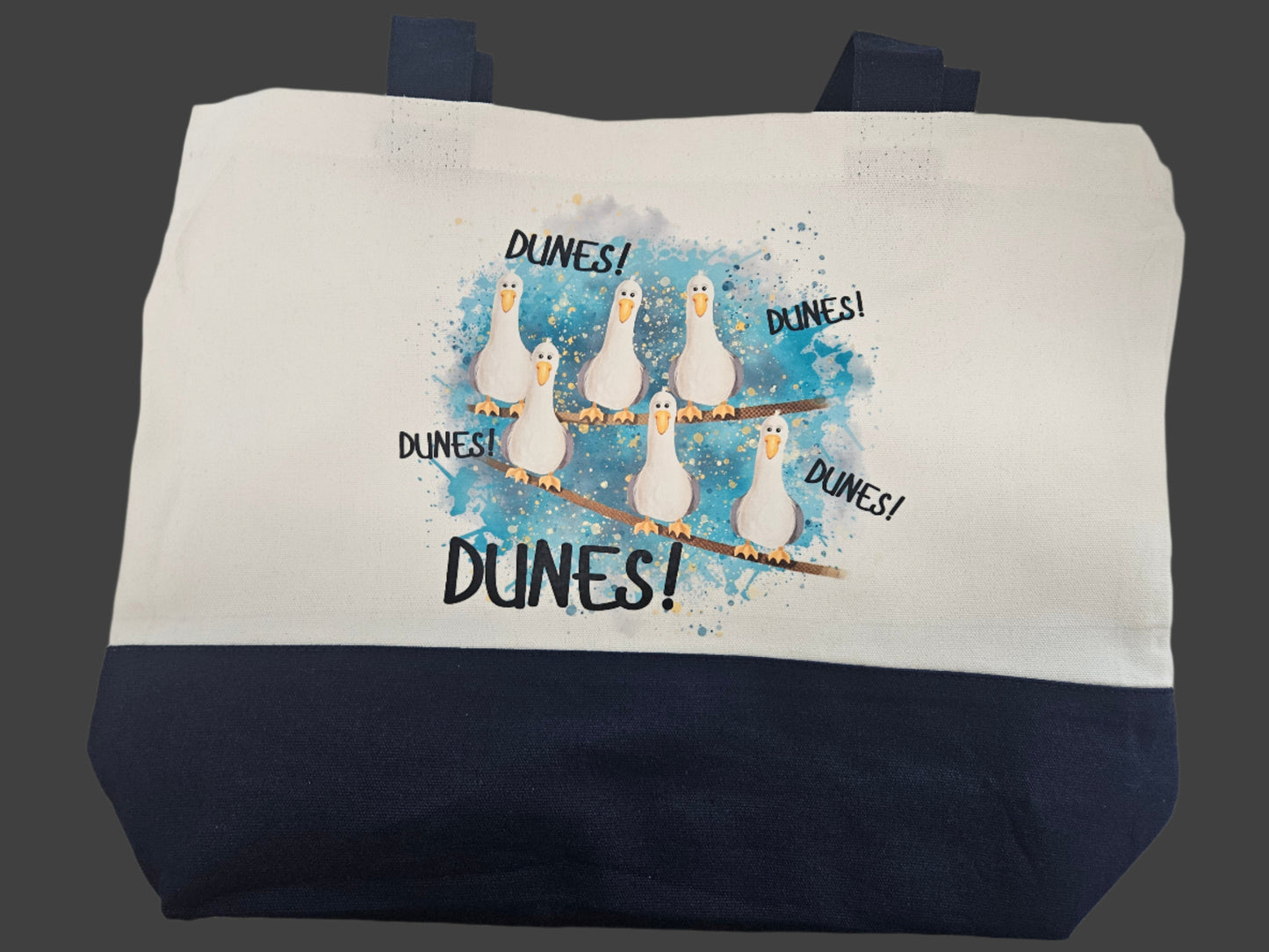 Canvas Tote - Dunes "Mine Birds"