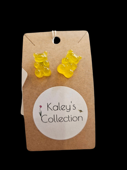 Gummy Bear Earrings - Yellow