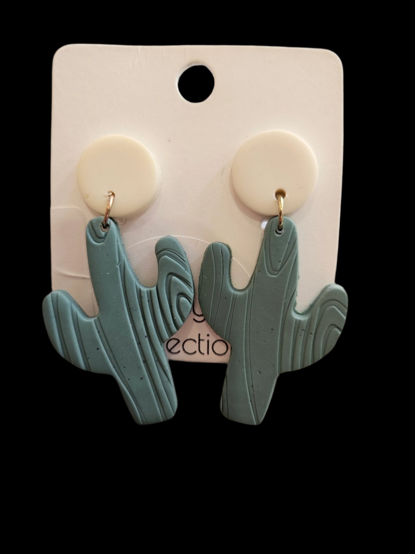 Cactus Clay Earrings