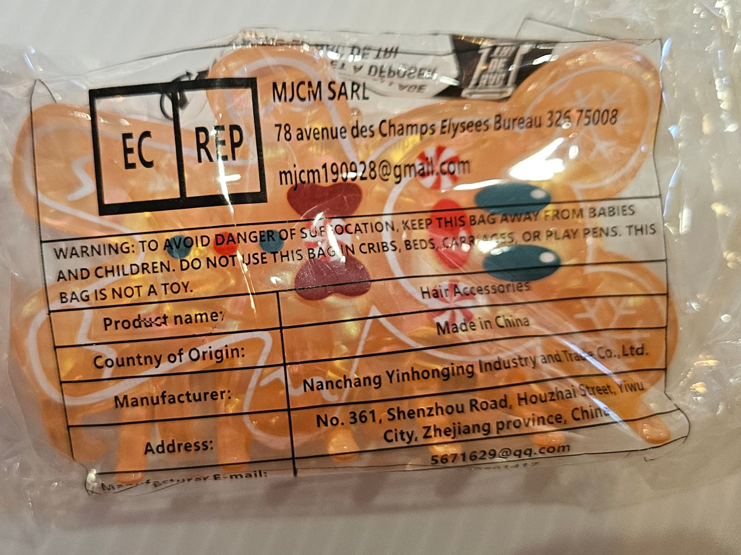 Ginger Bread Hair Clip