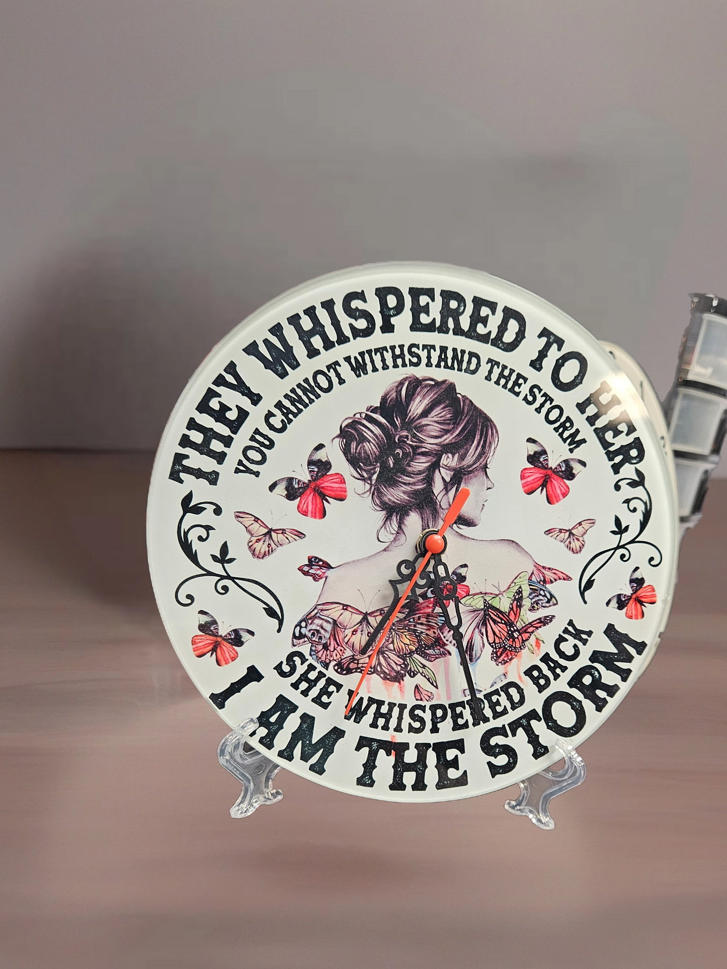 Glass Clock - "I Am The Storm"