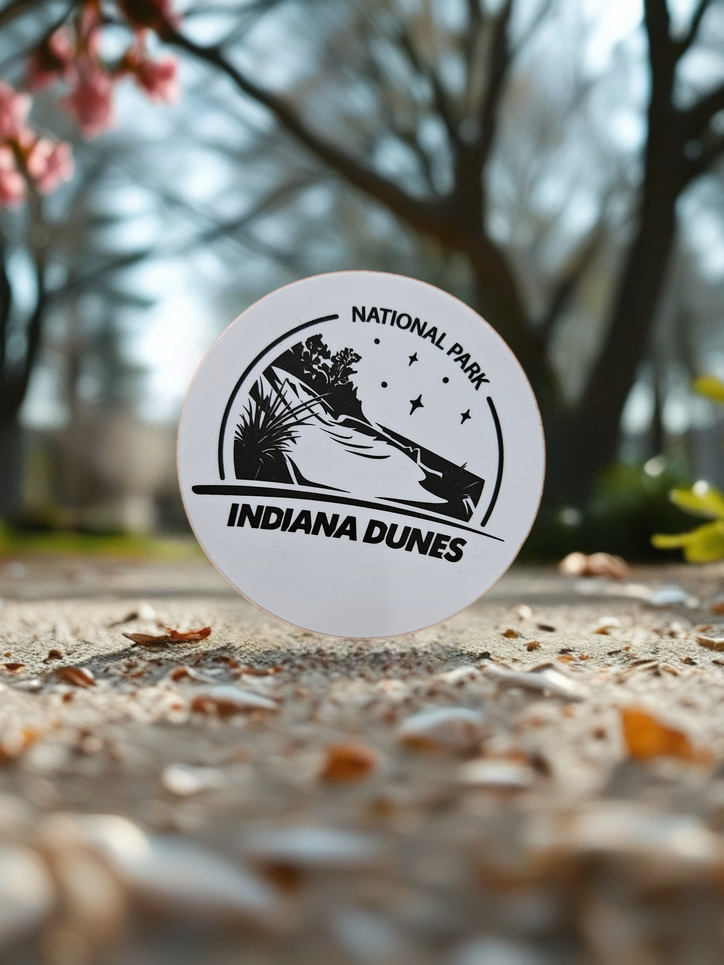 Indiana Dunes - Decal Sticker (Round)