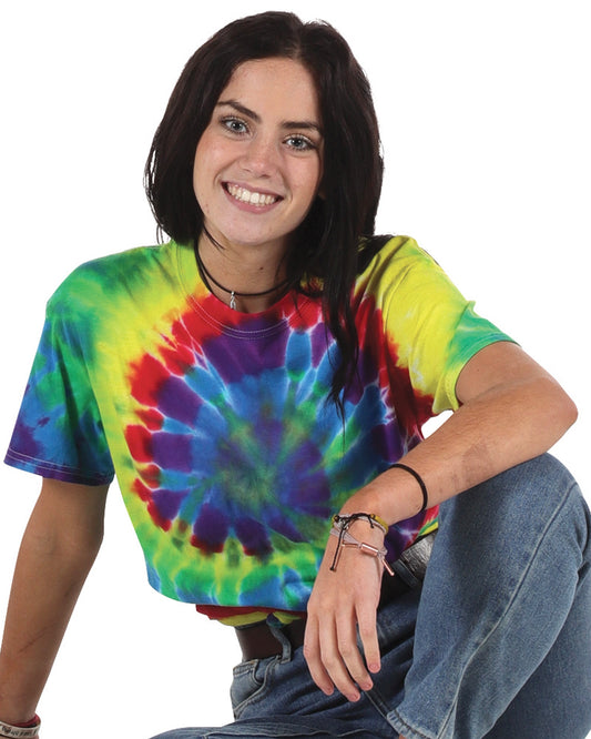 Dyenomite Apparel® 200MS Tie Dye Multi-Spiral Tee